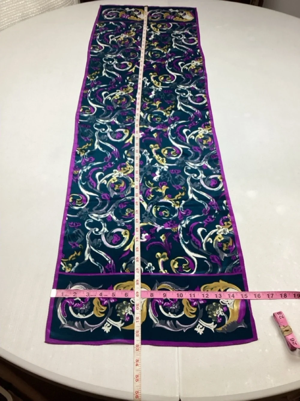 Acute Colorful 100% Silk Scarf Made in Japan